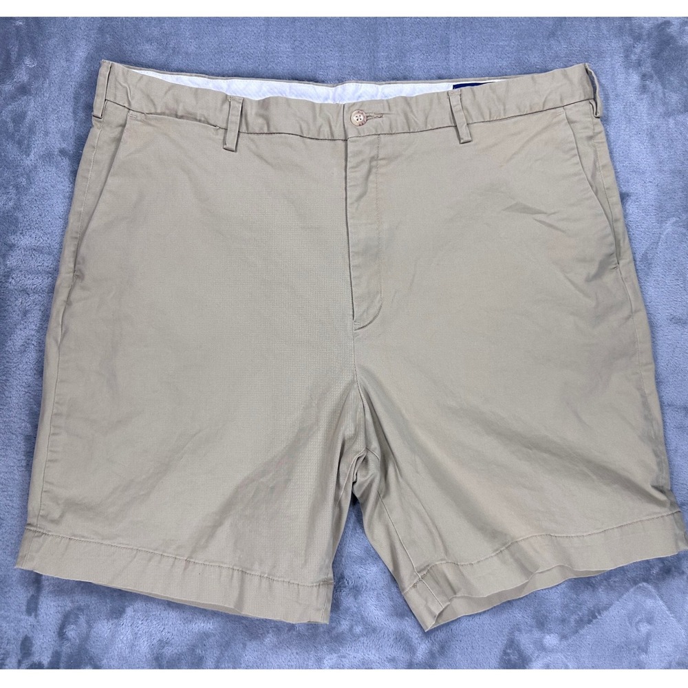 Polo Ralph Lauren Mens 40 Khaki Tan Stretch Classic Fit Chino Shorts 9 Inseam
